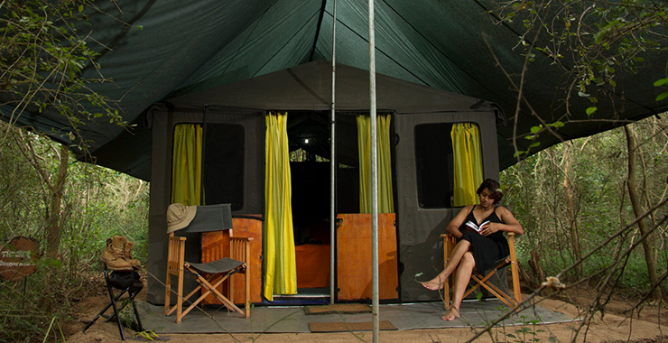 Sri Lanka eco tourism tented luxury camping